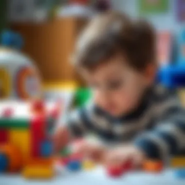 Educational Play with F Toys A child engaging with educational toys