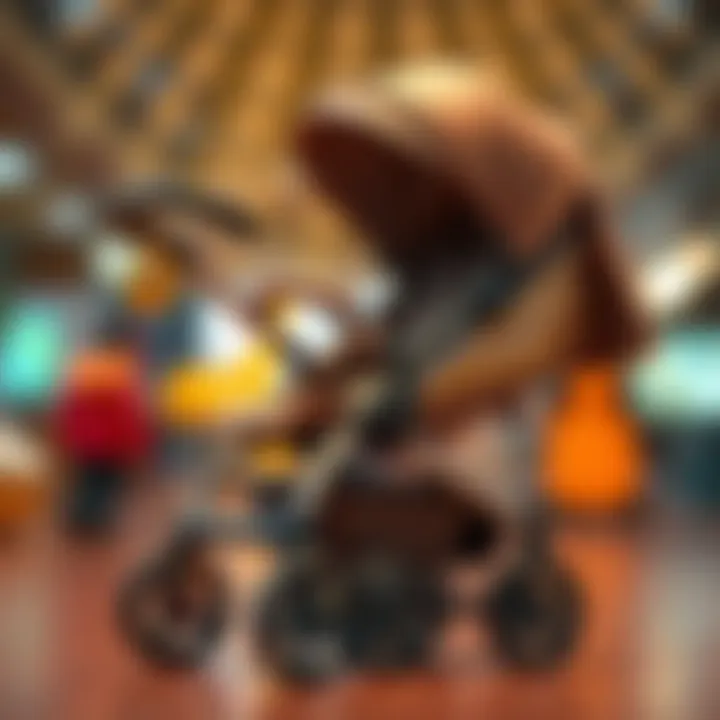 Comfortable, well-designed stroller showcasing its features