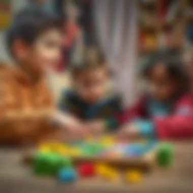 Social interaction among children while playing with puzzles