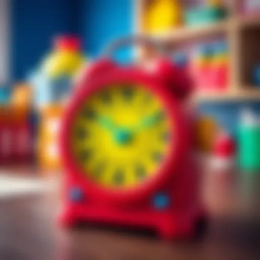Vibrant Educational Clock for Kids A colorful educational clock designed for children