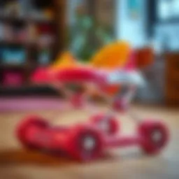 Fisher Price walker showcasing its safety features