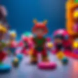 Colorful flash toys stimulating cognitive development