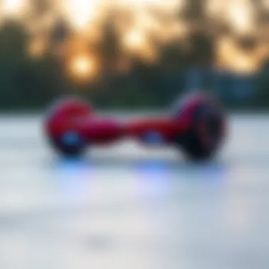 A conceptual image illustrating the potential future of hoverboards in recreational activities