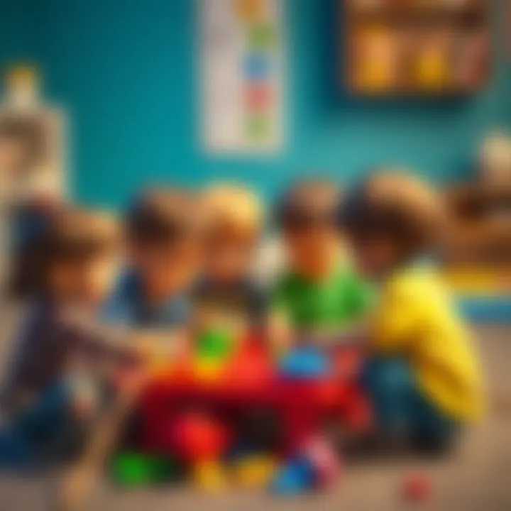 Group of children playing together