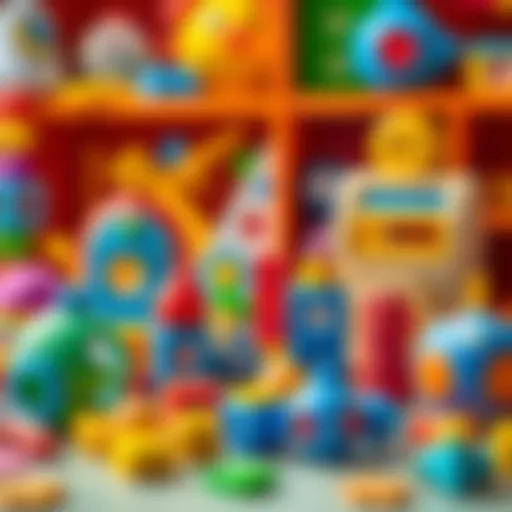 Colorful educational toys enhancing memory skills