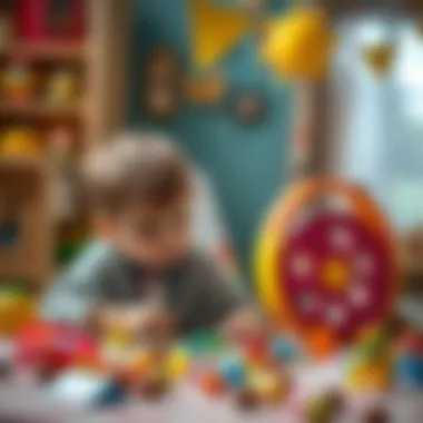 Child engaged in imaginative play with memory-boosting games