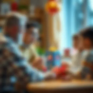 Parents and educators discussing effective gift choices for children