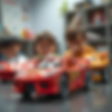 Children learning and having fun with Hot Wheels toys