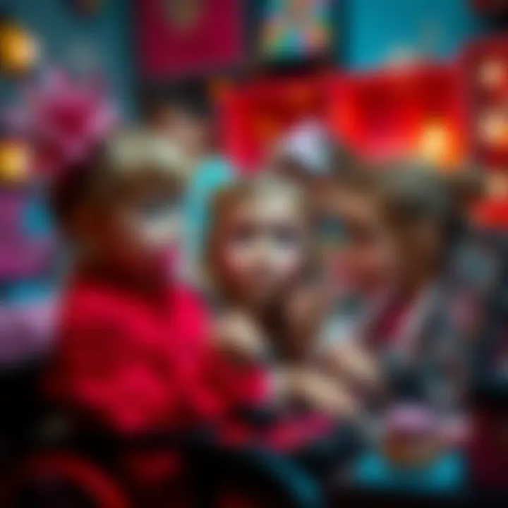 Imaginative Play with Makeup An imaginative play scene with children using makeup for role play.