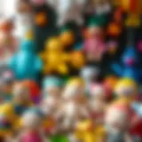 Diverse Range of Inflatable Dolls Various types of inflatable dolls displayed in a colorful setting