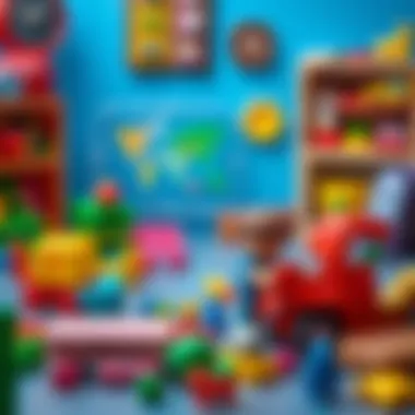 Diverse range of educational toys for children