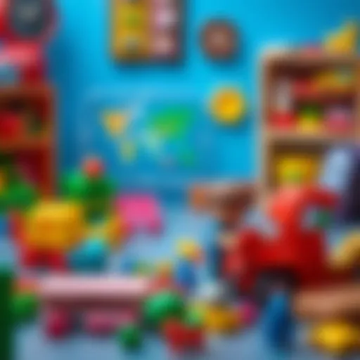 Diverse range of educational toys for children