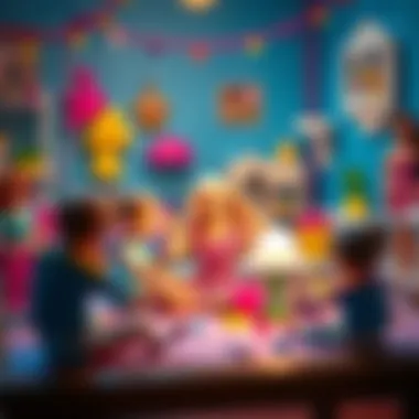 Fostering Imagination through Play Illustration showcasing imaginative play with Barbie