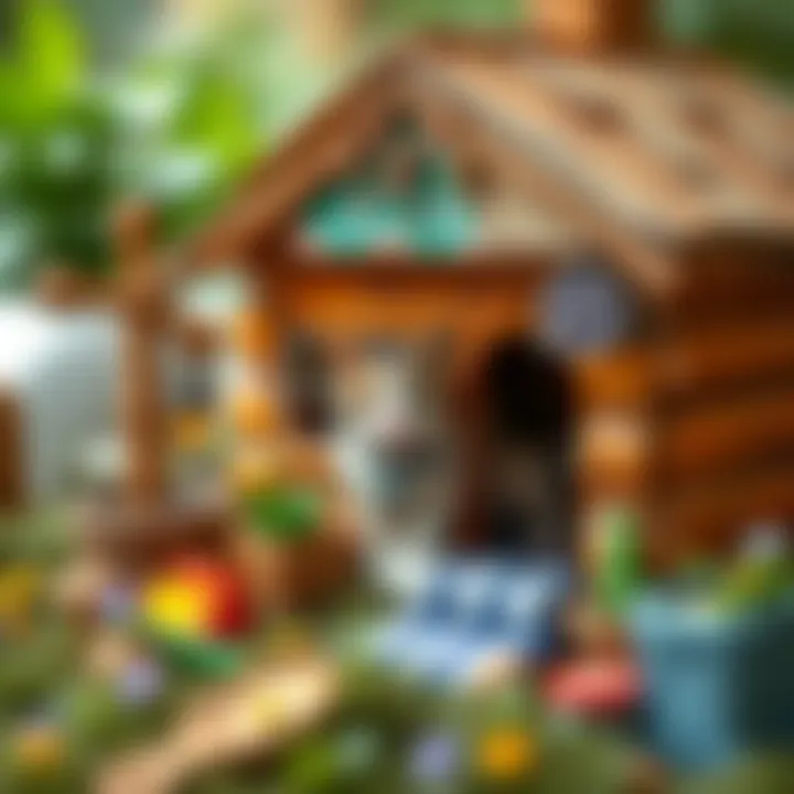 Creative DIY cat house made from recycled materials