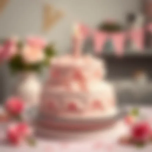 Elegant and creative cake design for a baby girl