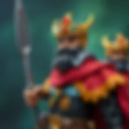 A vibrant illustration showcasing the main character of Kral Şakir