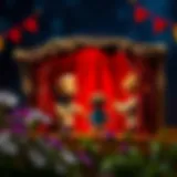 An engaging puppet show illustrating creativity in children.