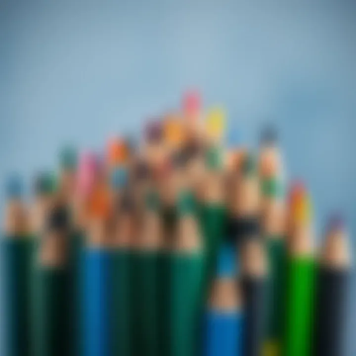 Assorted colored pencils showcasing variety and safety