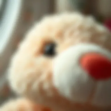Close-up of a high-quality plush toy demonstrating its softness and texture.