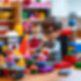 Creative Lego accessory setup for children's development