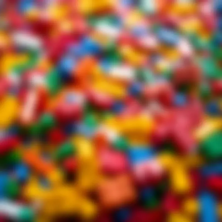 Colorful Assortment of LEGO Pieces Colorful assortment of LEGO pieces inspiring creativity