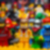 Colorful collection of Lego heroes