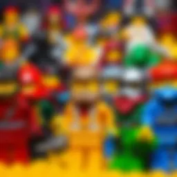 Colorful collection of Lego heroes