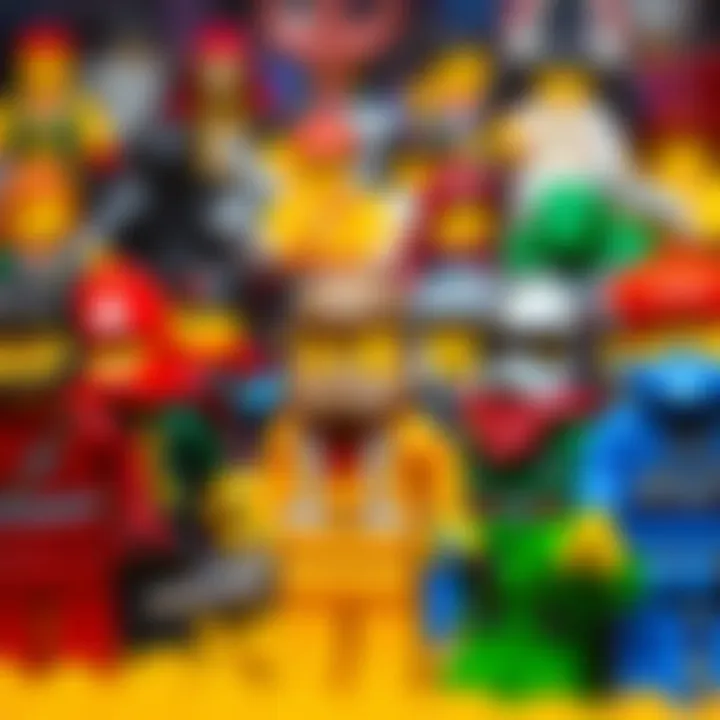 Colorful collection of Lego heroes