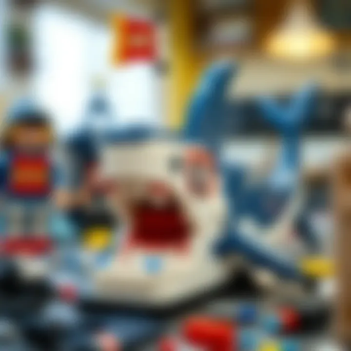 A stunning Lego Megalodon model showcasing creativity