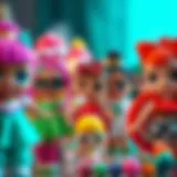 Colorful array of LOL Surprise dolls showcasing their unique designs and outfits.