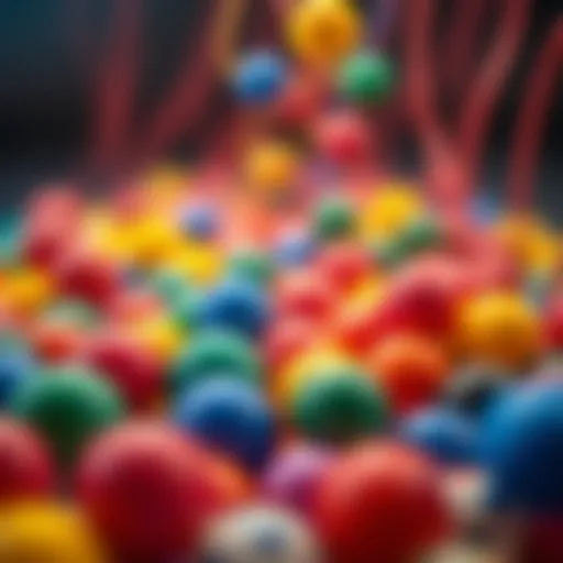 Colorful magnetic balls showcasing creativity