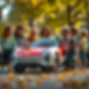 Discussing Benefits of MC 4 Electric Car for Child Development Parents and educators discussing the benefits of the MC 4 electric car for child development.