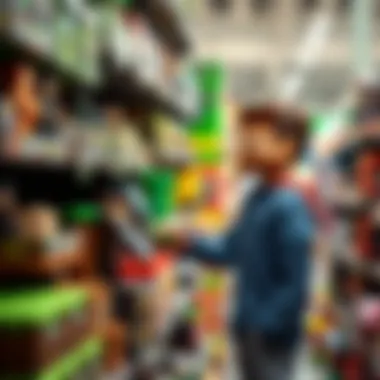 Choosing Minecraft Toys: A Parental Guide Parent selecting Minecraft toys in a store