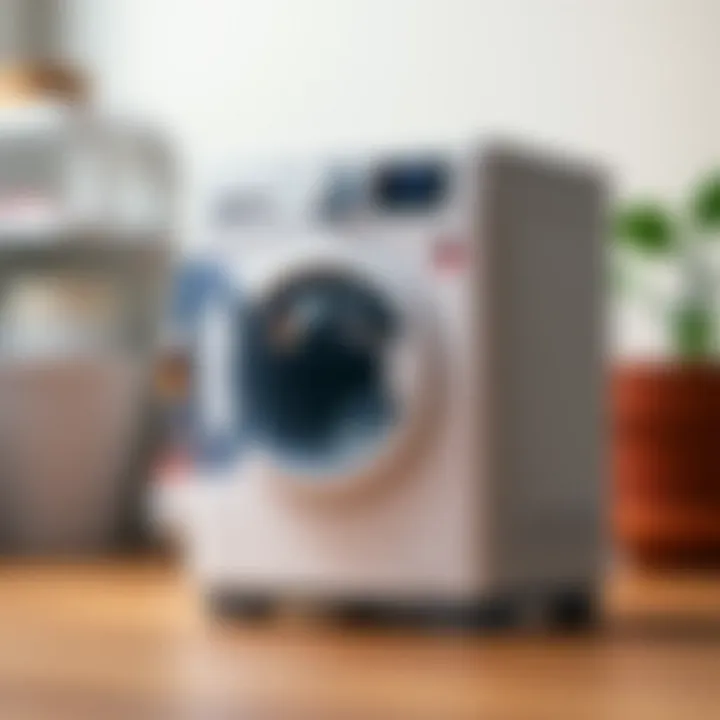 User-friendly interface of a mini washing machine