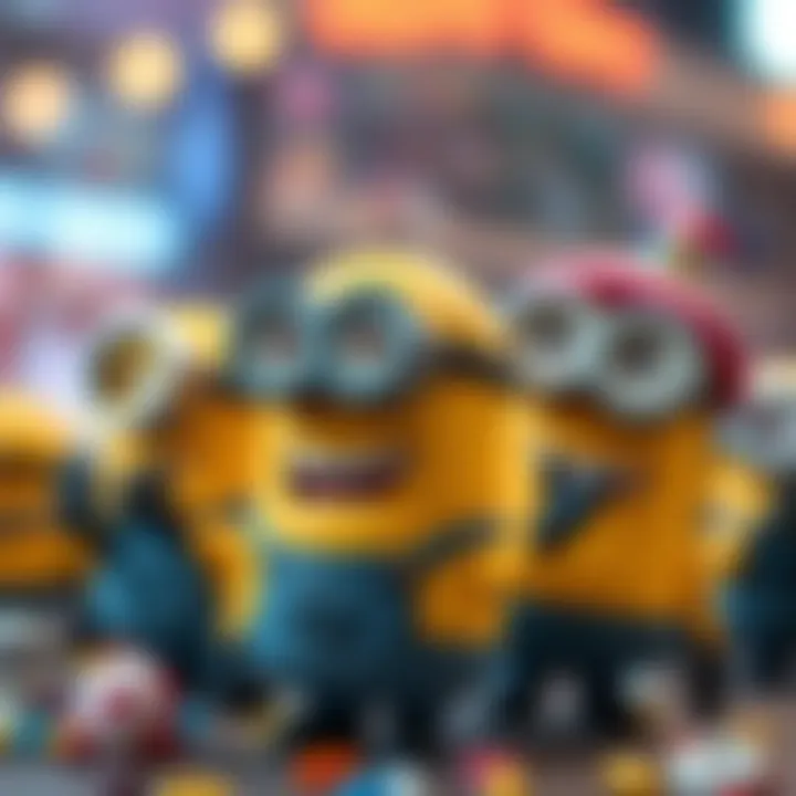 Exploring Minions' Quirky Personalities A vibrant depiction of Minions showcasing their quirky personalities