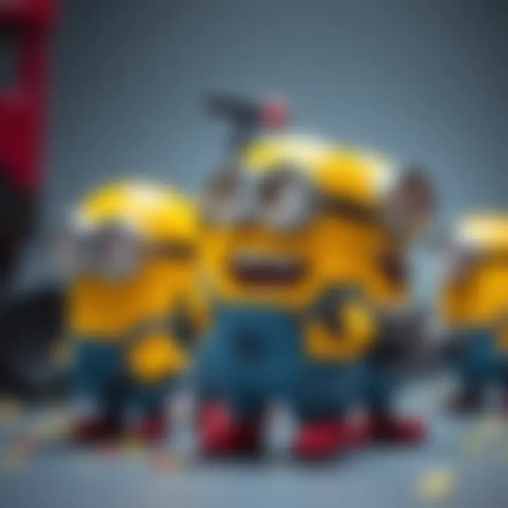 Minions in Their Diverse Roles An artistic representation of Minions in various roles within the series