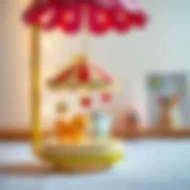 Close-up of a musical mobile playing soothing tunes
