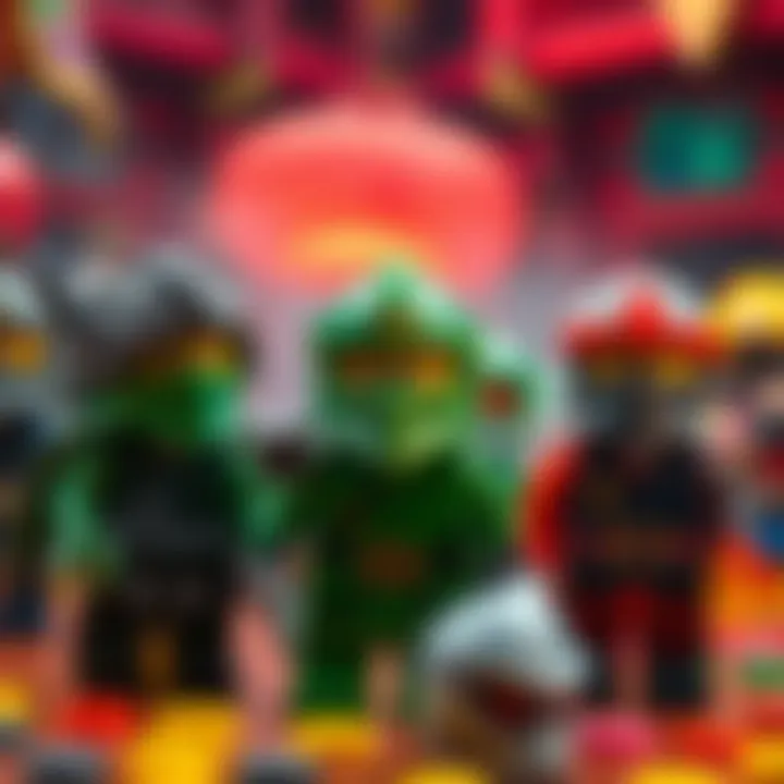 Ninjago Characters Illustration Illustration of Ninjago characters in a creative and imaginative setting