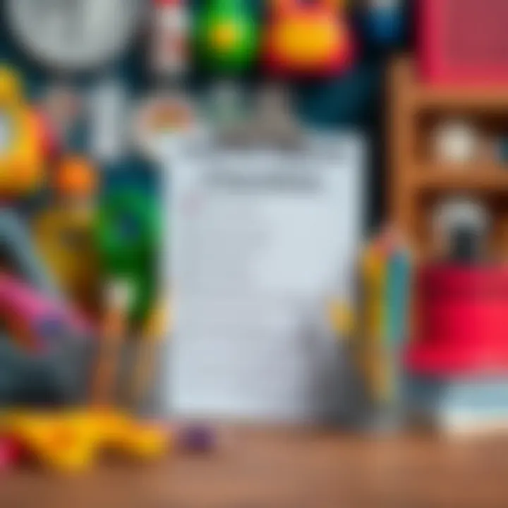 Shopping list for school supplies