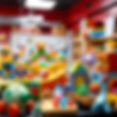 A variety of educational toys displayed for selection.