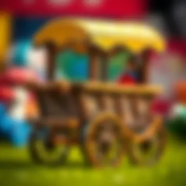 Beautifully Crafted Toy Cart Close-up of a beautifully crafted toy cart