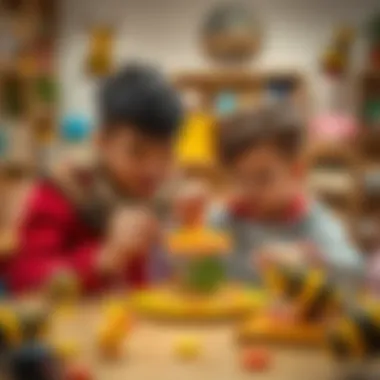 Parent and child selecting bee game