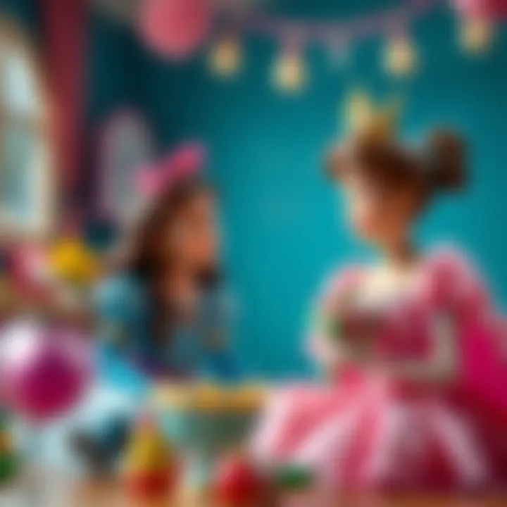 Parents discussing the influence of princess characters on children's values and social skills