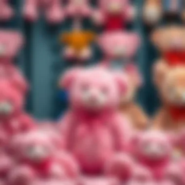 Choosing the Perfect Pink Teddy Bear Selection of various pink teddy bears on display