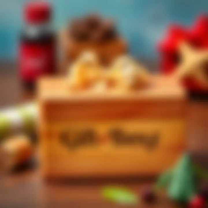 Personalized wooden gift box with engraving