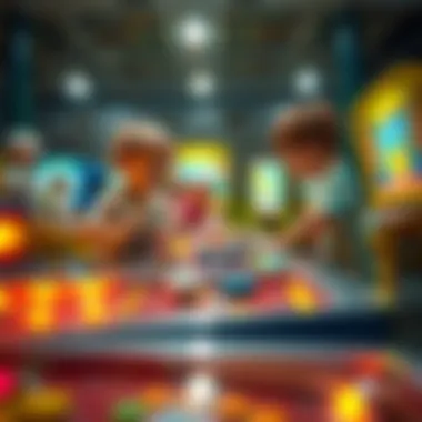 Motor Skills Development Through Pinball Children developing motor skills while playing pinball