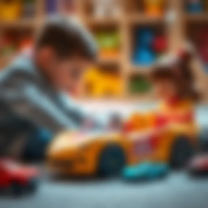 Interactive Play with Playcar Children engaging with Playcar toys