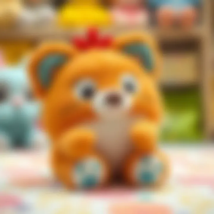 Parents selecting safe plush toys for their children