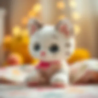 Soft and cuddly plush cat for children's playtime