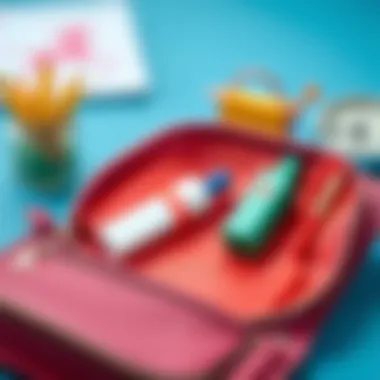 Interior of a Polo pencil case demonstrating its functional compartments